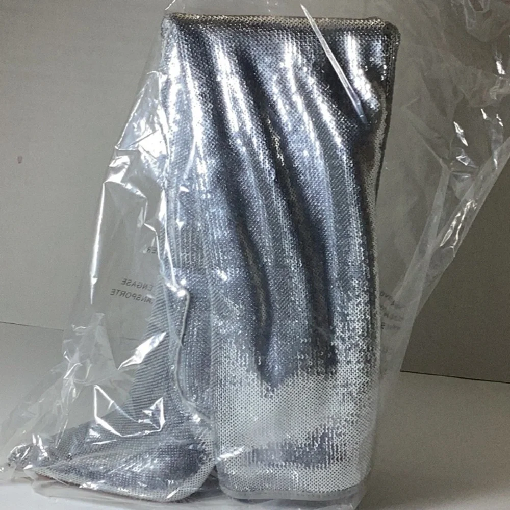 Steve Madden Women's Laddy Over-The-Knee Boot, Silver Sequin,
